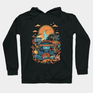 Modren retro gaming theme art Hoodie